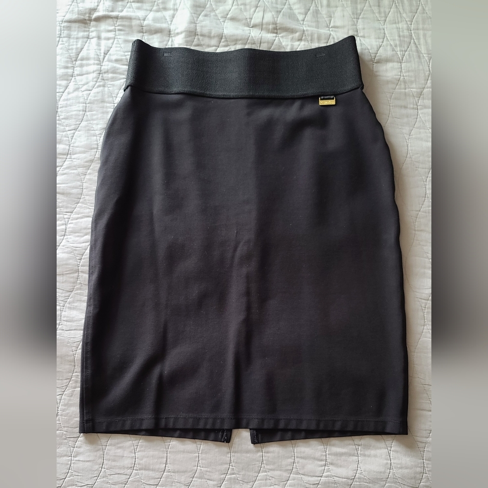 Calvin Klein Power Stretch Pencil Skirt - Black, Size L